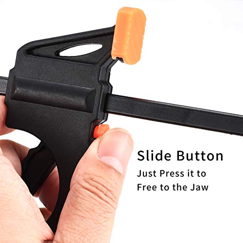 4" Bar Clamps: 5pcs, Quick Grip, One-Handed