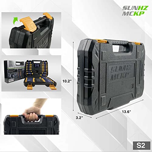 66-Piece Magnetic Screwdriver Set, S2-Alloy Steel with Case