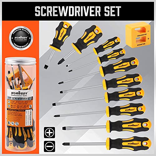 11-Piece Screwdriver Set for Fastening and Loosening