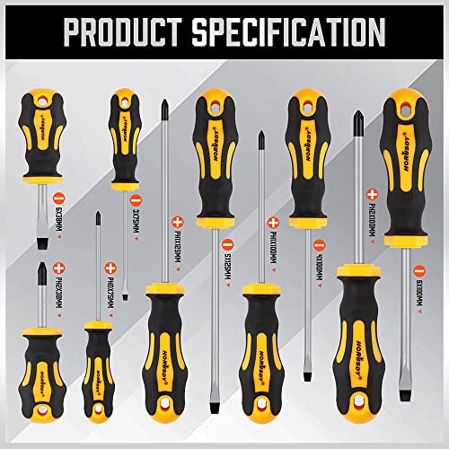 11-Piece Screwdriver Set for Fastening and Loosening