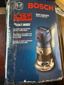 Bosch GKF125CEN Variable-Speed Palm Router Tool
