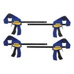 IRWIN One-Handed Mini Bar Clamps, 6-Inch (4-Pack)