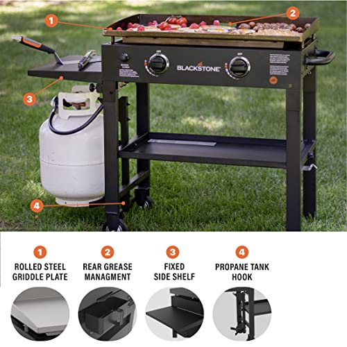 Blackstone 2-Burner Flat Top Gas Grill Station