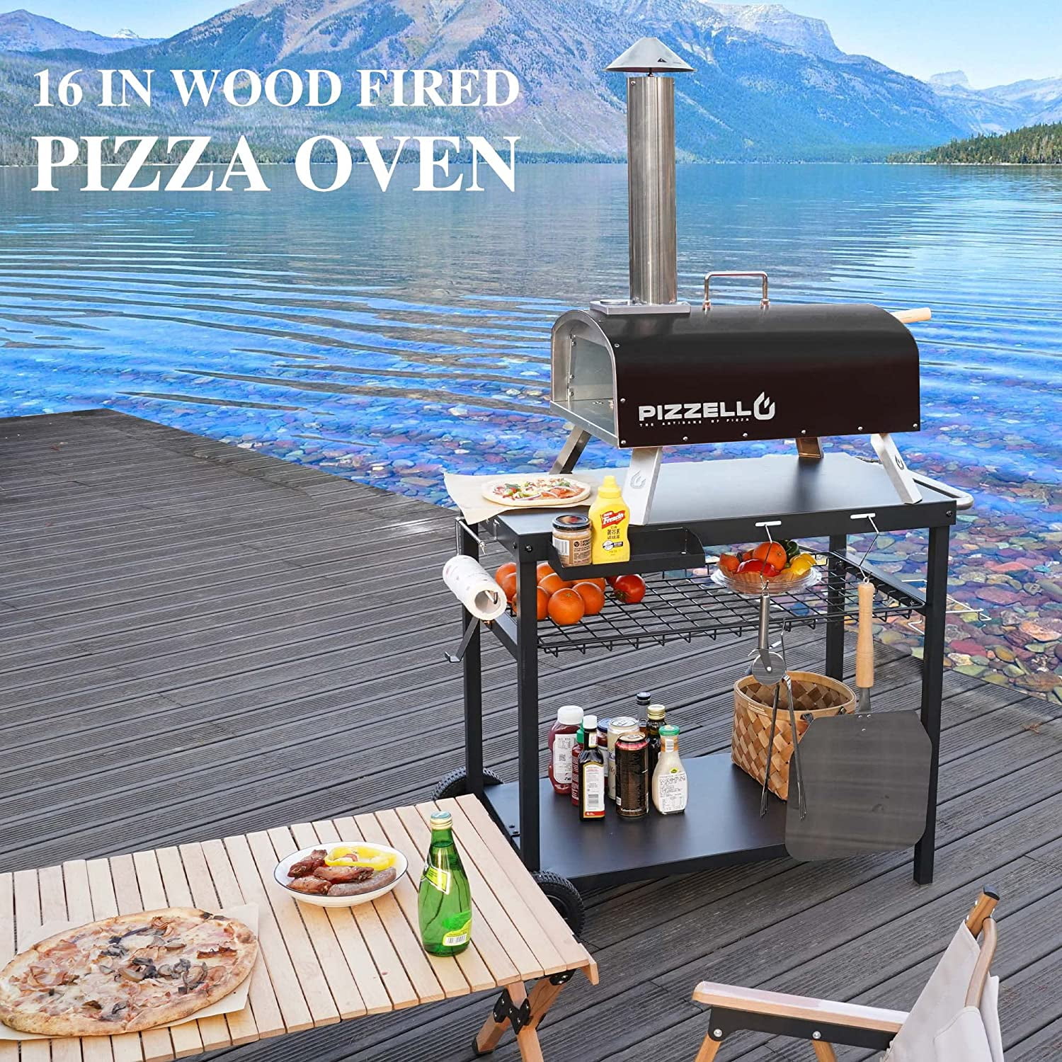 Pizzello 16" Outdoor Wood Pellet Pizza Oven