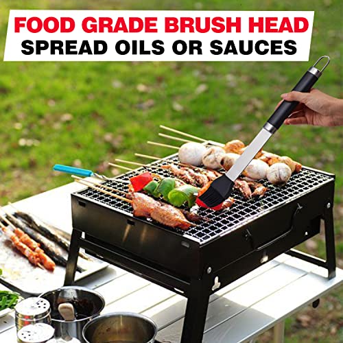 20Pcs Stainless Steel BBQ Tools Set with Thermometer