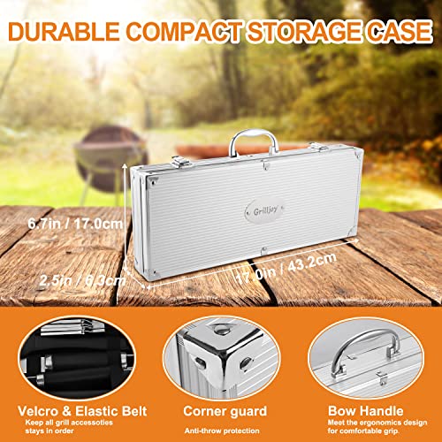 Grilljoy 20PCS BBQ Grilling Utensils Set