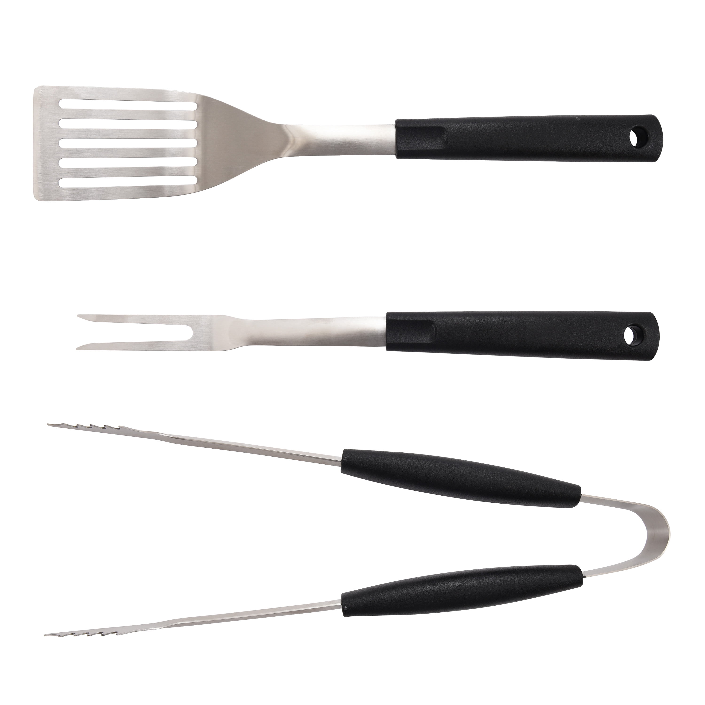 3 Piece Stainless Steel BBQ Grill Tool Set