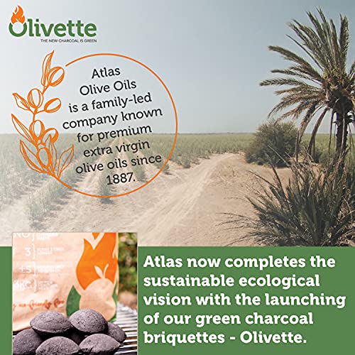 Olivette USDA Organic Charcoal Briquettes for Grilling