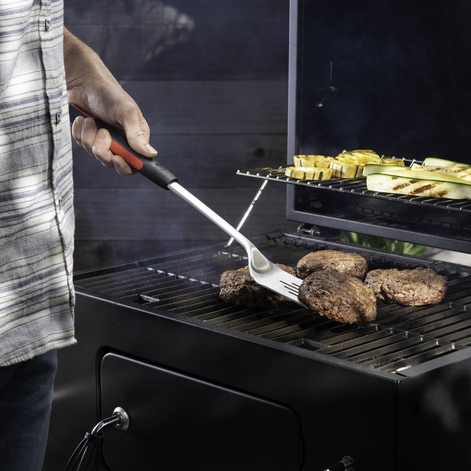 Stainless Steel 3-Piece BBQ Tool Set
