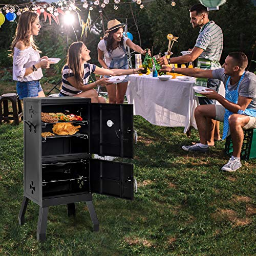 Giantex Vertical Charcoal Smoker for BBQ & Camping
