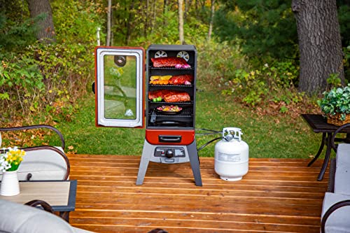 Pit Boss Vertical Smoker, Red Hammertone 684sq.in