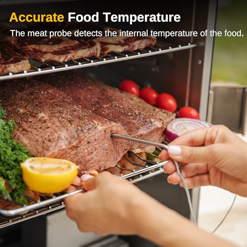 30" Electric Smoker with Glass Door, 725 sq inches