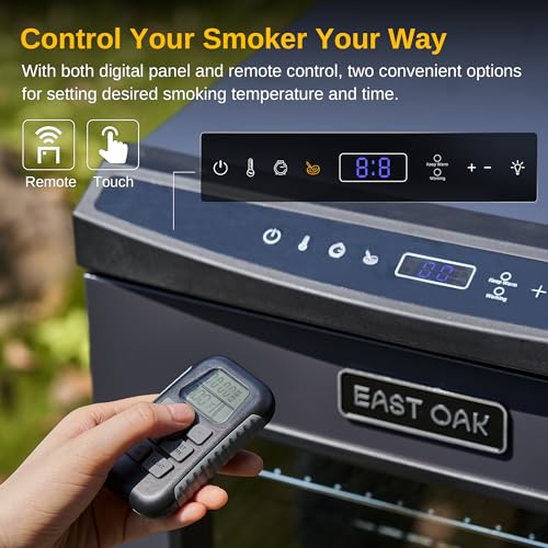 30" Electric Smoker with Glass Door, 725 sq inches