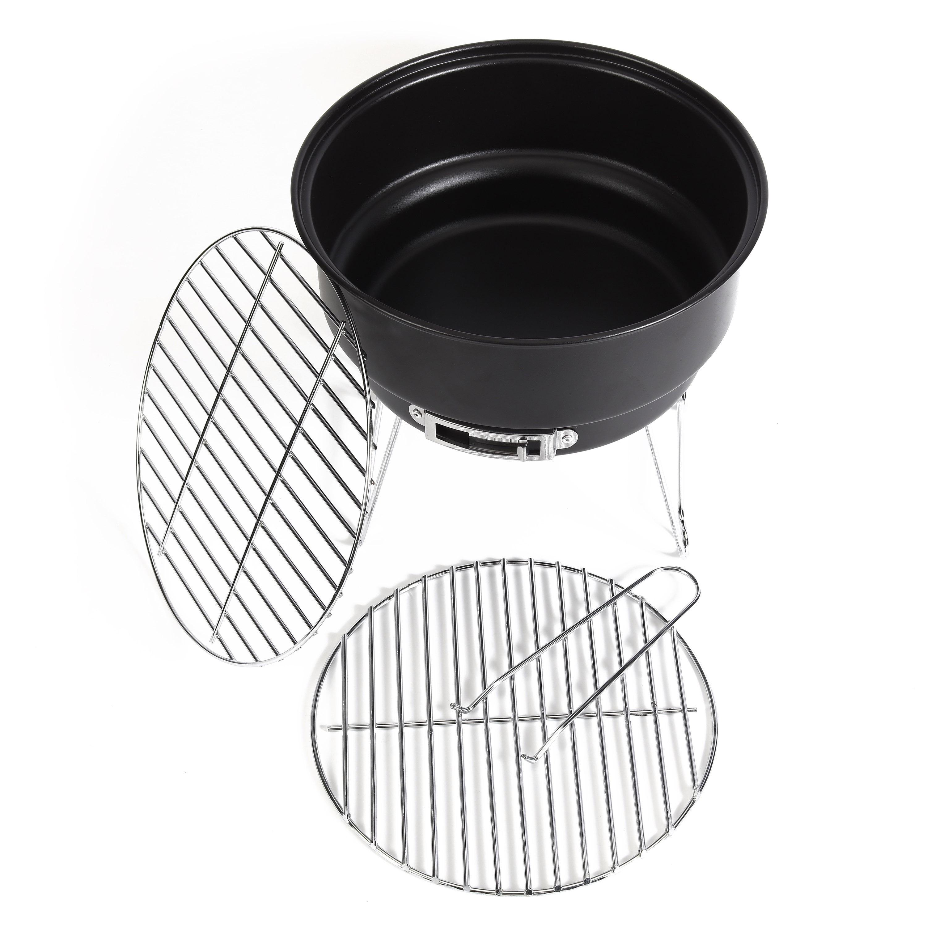 10" Portable Camping Charcoal Grill with Cooler Bag