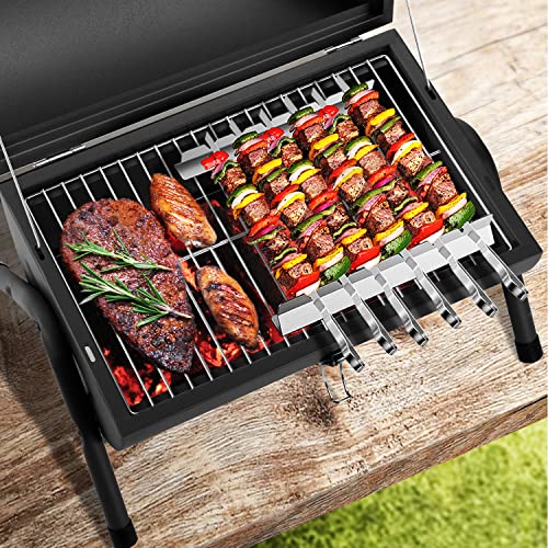 DNKMOR BLACK Portable Tabletop Charcoal BBQ Grill