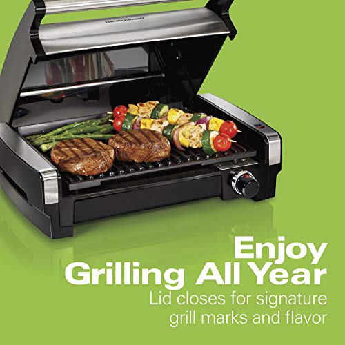 Electric Indoor Searing Grill - Adjustable Temp Control