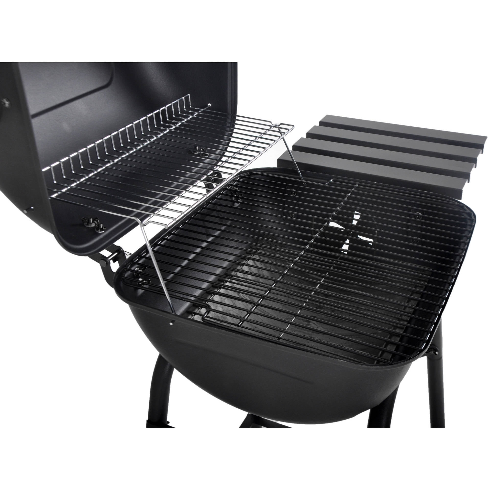26" Mini Barrel Charcoal Grill with Side Shelf