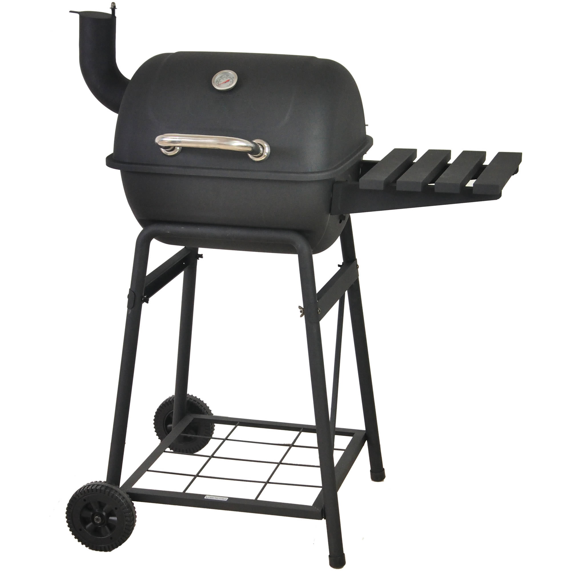 26" Mini Barrel Charcoal Grill with Side Shelf