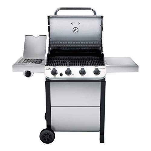 Char-Broil 4-Burner Grill with Side Burner - Stainless Steel