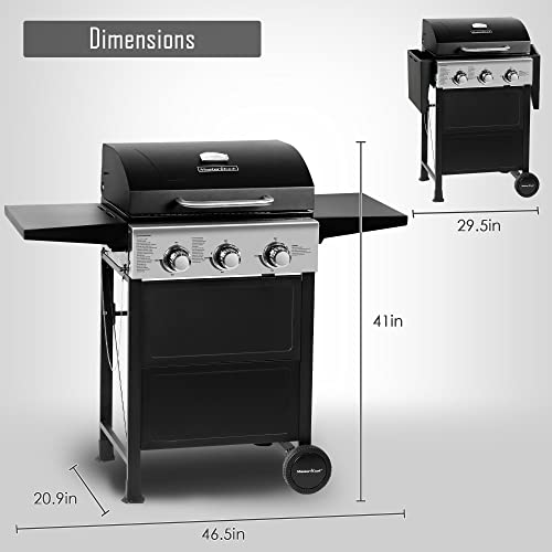 MASTER COOK 3 Burner Propane Gas Grill