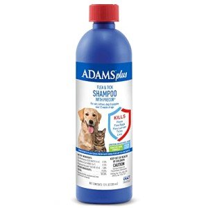 Adams Plus Flea & Tick Shampoo with Precor for Cats, Kittens, Dogs & Puppies Over 12 Weeks Of Age Sensitive Skin Flea Treatment | Kills Adult Fleas, Flea Eggs, Ticks, and Lice| 12 Ounces