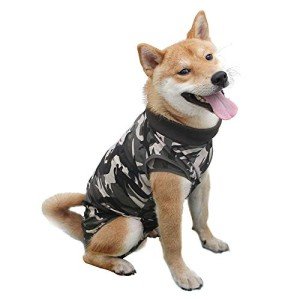HEYWEAN Dog Surgery Recovery Suit for Abdominal Wound, E-Collar Cone Alternative After Surgery Wear, Protect Wound from Grooming and Scratching, Dog Surgical Post-Operative Bodysuit