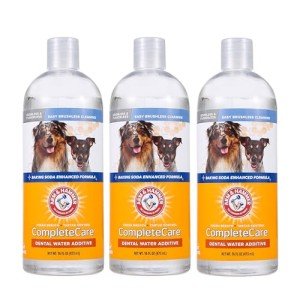 Arm & Hammer Complete Care Fresh Dental Water Additive for Dogs, 16 Fl Oz - 3 Pack - Flavorless Dog Water Additive, Dog Mouth Wash, Dog Dental Rinse, PetWater Additive, Pets Dental Care for Bad Breath