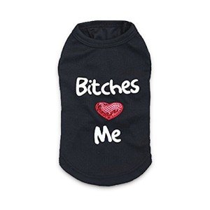 DroolingDog XS Dog Clothes Dog Clothing Dog T Shirt Cat Tshirt Puppy Shirts for Dogs Girl, XS, Black