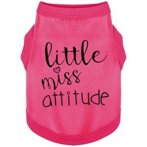 Bold 'Little Miss Attitude' Dog Apparel for Small Dogs
