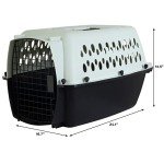 Petmate Pet Porter Fashion Dog Kennel 24", Pale Aqua & Black, for Pets 15-20lbs