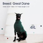 IECOii Extra-Large Dog Sweater 4XL,Christmas Dog Sweaters for Extra Large Dogs Girl Boy,Turtleneck Knitted Knitwear for Pet,Easy On Doggie Sweatshirt Dog Sweater for Doberman,Great Dane(Green,XXXXL)