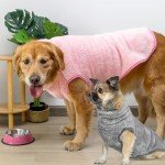 KAYCOWZA Dog Jacket for Cold Weather, 2 Pack Cozy Winter Warm Turtleneck Dog Coat Clothes for Large Meidum Small Dogs, Fleece Adjustable Pullover Dog Vest Sweater (M-XXL)