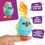 Fingerlings Sweet Tweets Interactive Bird – Record & Play Secret Messages, Includes 40+ Sounds & Reactions – Lionel (Blue)