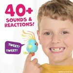 Fingerlings Sweet Tweets Interactive Bird – Record & Play Secret Messages, Includes 40+ Sounds & Reactions – Lionel (Blue)