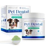 Dog Dental Powder - Teeth Cleaning Powder for Dogs - Dental Powder for Dogs - Dog Dental Care - Plaque & Bad Breath Off Powder Dog - Dental Care Supplies for Small - Medium - Large Dogs