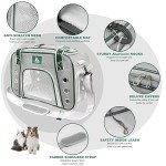 Lifeand Cat Carrier, Dog Carrier, Pet Carrier Airline Approved for Cats, Small Dogs, Kitten, Cat Carriers for Small Medium Cats Under 18lb, Collapsible Soft Sided Cat Travel Carrier
