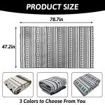 BNOSDM 78.7 in Rabbit Cage Liners Washable Reusable Bunny Bedding Pets Dog Whelping Pads with Anti Slip Bottom Pad Rug for Dogs Chinchillas Cats Guinea Pigs Ferrets