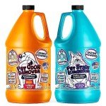 Calyptus Pet Stain and Odor Remover | Orange and Enzyme Cleaner Duo Solution for Pets | 128oz (64oz x 2 Bottles) | Carpet Cleaner and Odor Eliminator for Cat Urine, Dog Pee, and Poop | Pro Strength