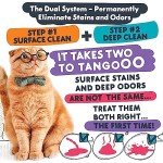 Calyptus Pet Stain and Odor Remover | Orange and Enzyme Cleaner Duo Solution for Pets | 128oz (64oz x 2 Bottles) | Carpet Cleaner and Odor Eliminator for Cat Urine, Dog Pee, and Poop | Pro Strength