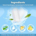 Vannon Pet Dental Care Finger Wipes, Pet Teeth Cleaning Wipes for Cats and Dogs, Dog Teeth Wipes, Freshen Breath, Reduce Plaque & Tartar, 2Pack, 100PCS