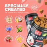 Dog Flea and Tick Treatment Chews - Flea and Tick Prevention for Dogs - Flea & Tick Chewables - Natural Dog Flea & Tick Control Soft Treats - Flea Chewables for Dogs - Immune Support Supplement