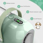 homeika pro Dog Grooming Kit&Vacuum, 3L Pet Grooming Vacuum 99% Pet Hair Suction, 5 Grooming Tools, 5 Combs, Quiet Pet Vacuum Groomer with Hair Roller, Massage Nozzle for Shedding Dogs,Green
