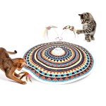 Potaroma Cat Toys Chargeable, 3in1 Hide and Seek, Automatic Interactive Toy, Fluttering Butterfly, Moving Feather, Kitten Wand Toy, Indoor Exercise Kicker 22.8 Inches Cover for All Breeds