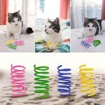 AGYM Cat Toys, 30 Pack Cat Spring Toys for Indoor Cats, Colorful & Durable Plastic Spring Coils Attract Cats to Swat, Bite, Hunt, Interactive Toys for Cats and Kittens