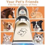 Sminiker Professional Rechargeable Cordless Dogs Cats Horse Grooming Clippers - Professional Pet Hair Clippers with Comb Guides for Dogs Cats Horses and Other House Animals Pet Grooming Kit