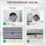 Yiruka XL Dog Bed, Orthopedic Washable Dog Bed with Removable Cover, Grey Waterproof Extra Large Dog Bed, Dog Beds for Large Sized Dog