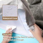 EHEYCIGA Orthopedic Dog Bed for Small Dogs, Waterproof Memory Foam Small Dog Beds with Sides, Non-Slip Bottom and Egg-Crate Foam Medium Dog Couch Bed with Washable Removable Cover, Grey