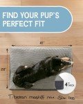 OhGeni 41 Inch Orthopedic Waterproof & Machine Washable Dog Bed with Egg Crate Foam Support, Non-Slip Bottom and Removable Pet Bed Cover for Extra Large, Large, Medium, Small Dogs (Gray)