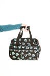 WAHL Professional Animal Travel Tote Bag with Zipper - Travel Bag - Storage Bag for Grooming Supplies - for Dog, Cat & Pet Groomers - 28.8 Inches, Turquoise Paw Print Design (#97764-300)