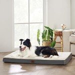 Bedsure Orthopedic Dog Bed Extra Large - Dog Beds with Removable Washable Cover, Egg Crate Foam Pet Bed Mat, Suitable for Dogs Up to 100 lbs